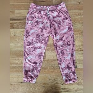 Under Armour Pink Tie Dye Sweatpants Size Large